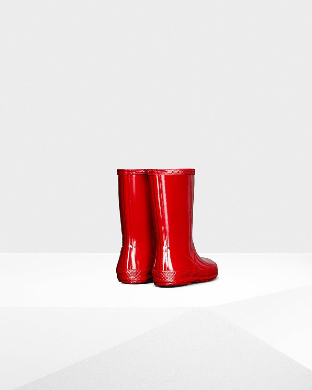 Bottes de Pluie Hunter Original First Classic Gloss Enfant Rouge LVZKTIB-36